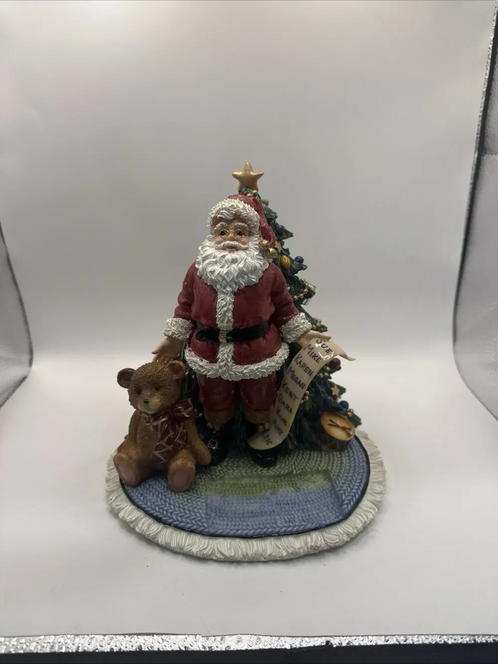 Fitz And Floyd Here Comes Santa Claus Music Box *